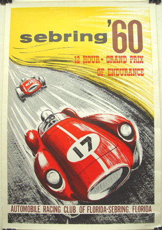 Vintage Auto Racing Poster on Vintage Auto Posters