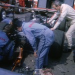 John Surtees and Honda mechanics