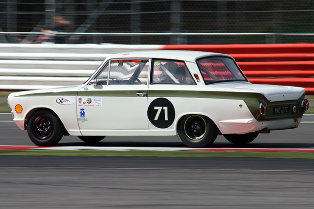 the dominant Lotus Cortina of Rob Hall and Andy Wolfe