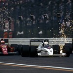 Chasing Brundle in 1989