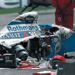 The remains of Senna's Williams