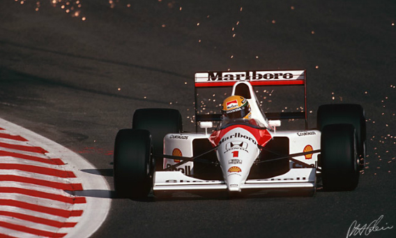 Ayrton Senna by Cahier