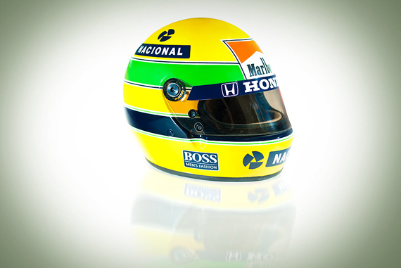 Ayrton Senna Helmet and Race Suit Ayrton Senna Helmet and Race Suit
