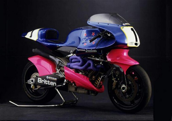 The Britten V1000 is a handbuilt racing motorcycle built and designed John 