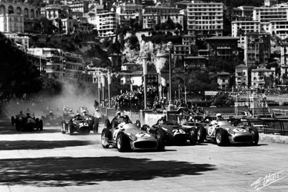 The Start of the 1955 Monaco Grand Prix The Start of the 1955 Monaco Grand Prix