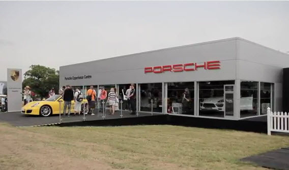 Porsche display Porsche goodwood