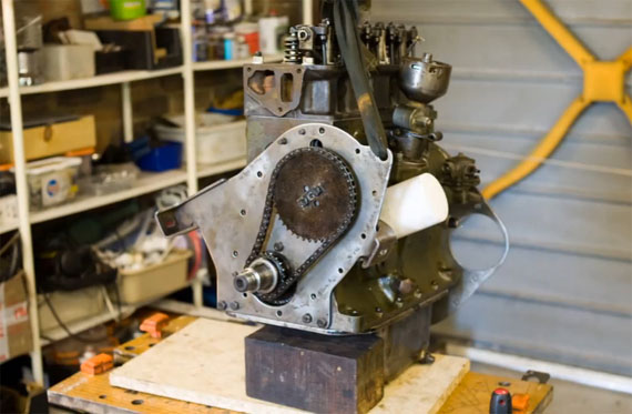 Rebuilding a Triumph Spitfire Engine
