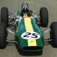 Damon Hill Drives A Lotus 25 at Aintree