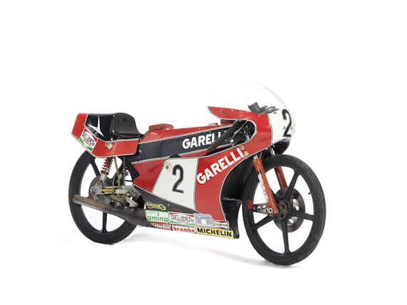 ex-Eugenio Lazzarini 1983 Garelli 50cc Grand Prix Racing Motorcycle