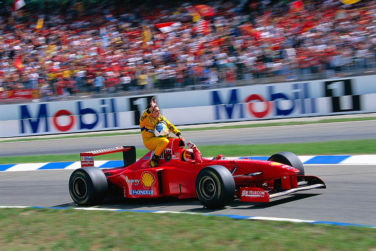 Photo of the Day: Michael Schumacher - Taxi driver - Motorsport Retro