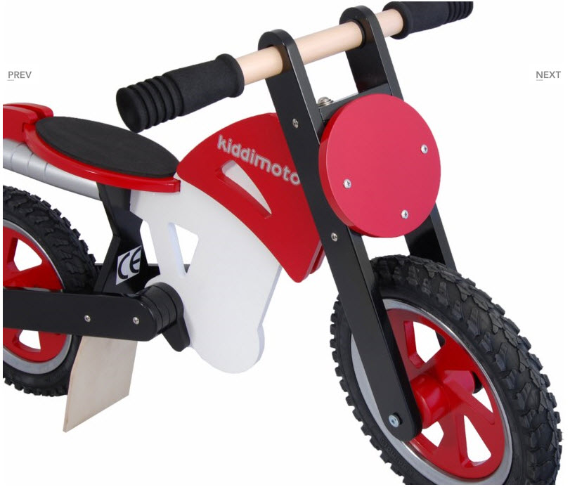 Kiddimoto wooden balance bike clearance