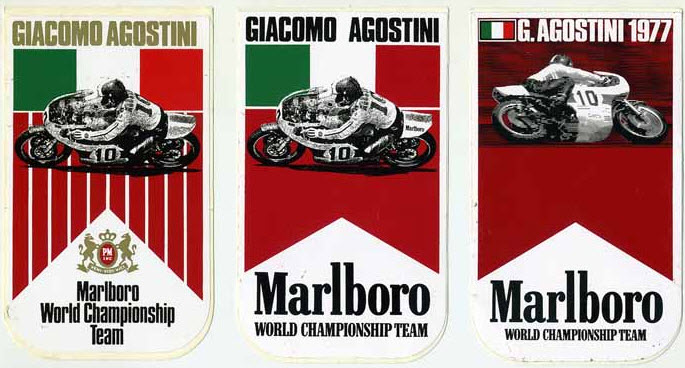 Marlboro Racing Vinyl Decals Stickers Motorbike Car Racing 2408-1020 
