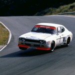 Jackie Stewart in a Ford Capri at the Nürburgring