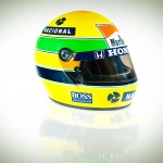 Ayrton Senna Helmet and Race Suit