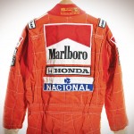 Ayrton Senna Helmet and Race Suit