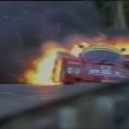 1989 Le Mans Porsche Racing Fire